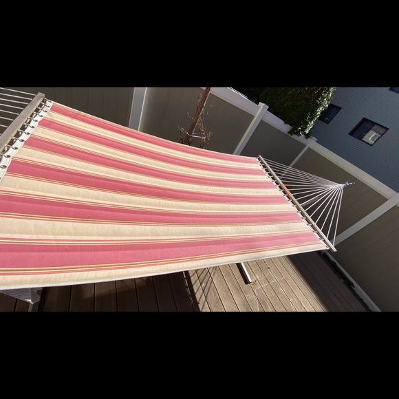 Weather Proof Hammock + Hammock Stand - Picture 3 of 5